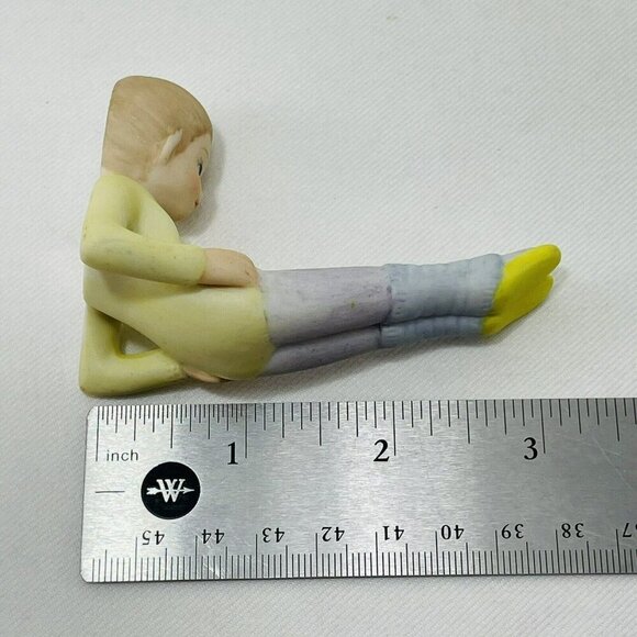 Vintage Lefton Ballet Dancer Ballerina Figurine Dancing Girl Leg Stretch 07704 - Picture 10 of 12